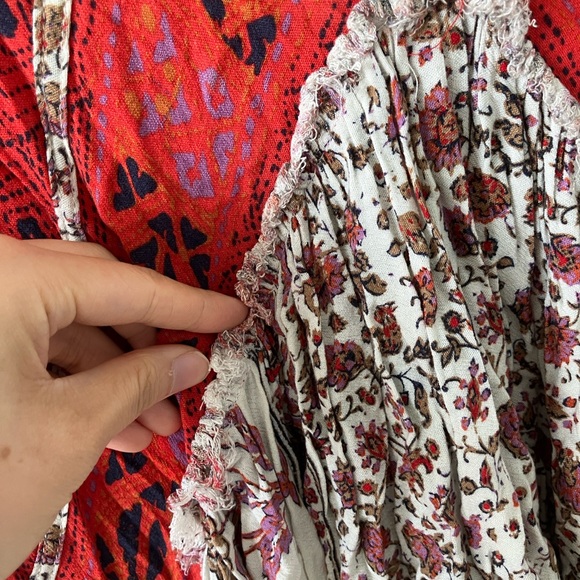 free people dress red tunic - Picture 10 of 15